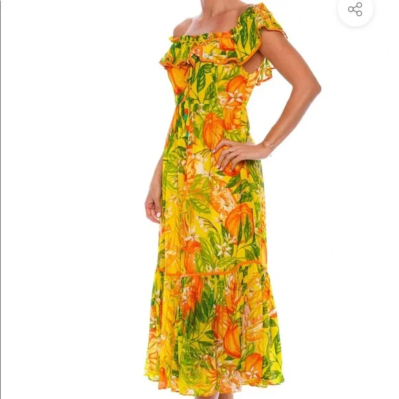 NWT Farm Rio Tangerines Dress - Picture 5 of 14